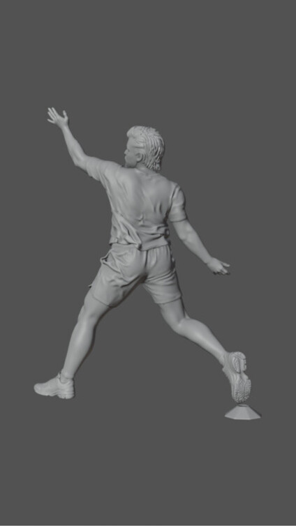 the 3D body Meshy built from that photo
